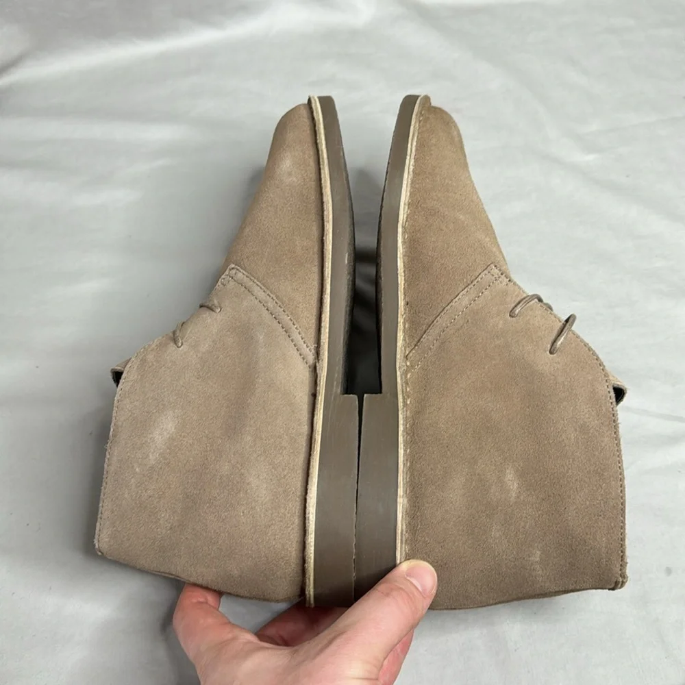 J. Crew Factory Suede desert chukka boots in Taupe